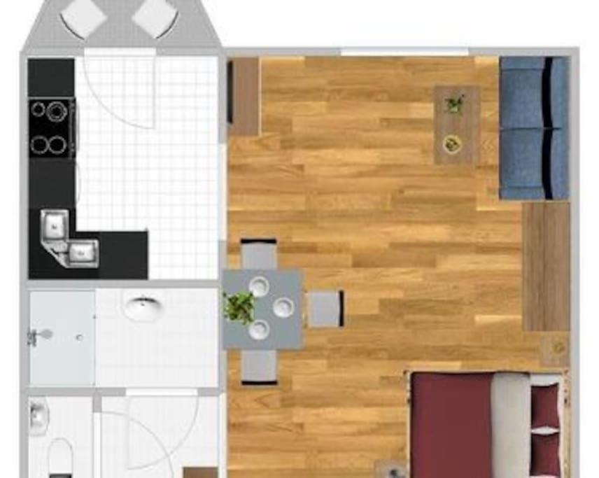 Apartment Beautiful & Peaceful With Cute Balcony Prague